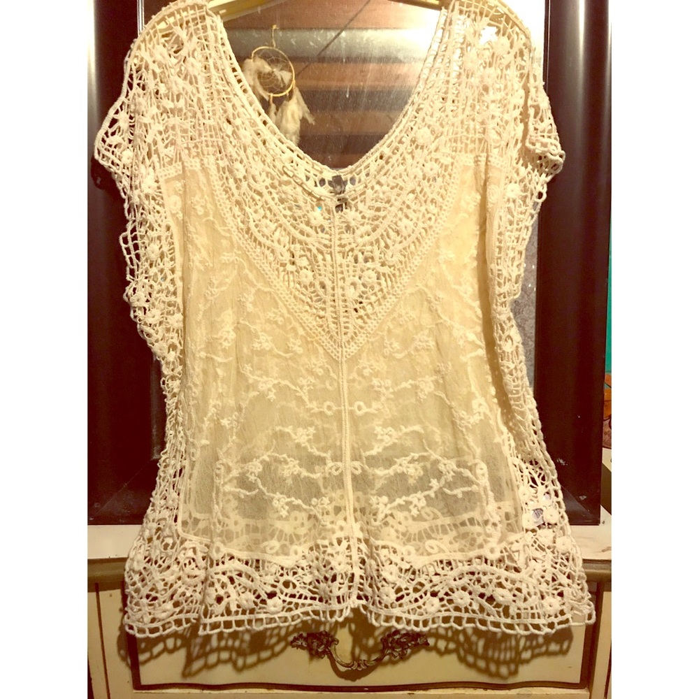 Sheer Lace Blouse